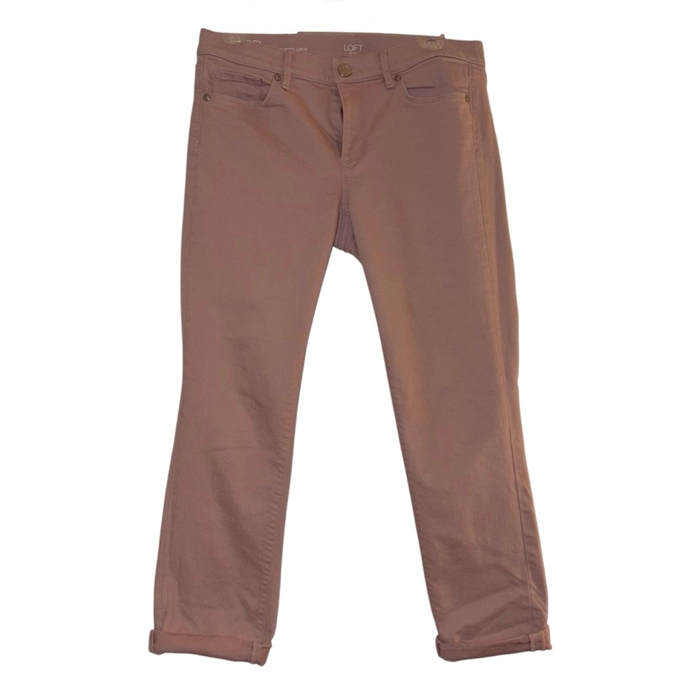 LOFT Dusty Pink Cropped Jean